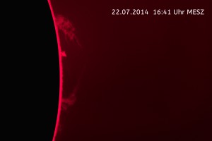 Randprotuberanz vom 22.07.14