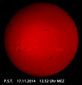 Sonne am 17.11.2014