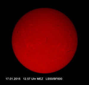 Sonne am 17.01.15