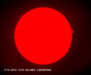 Sonne am 17.01.15