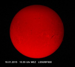 Sonne am 16.01.15