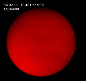 14.02.15 Filamentspitze jetzt über den Westrand