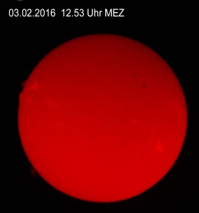 Sonne am 03.02.2016