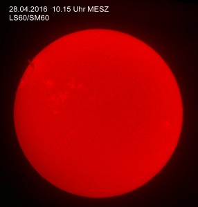 Sonne am 28.04.2016