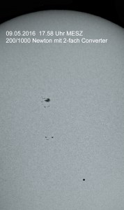 Merkur Transit am 09.05.2016
