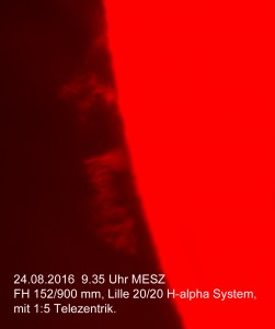 Sonne am 24.08.16