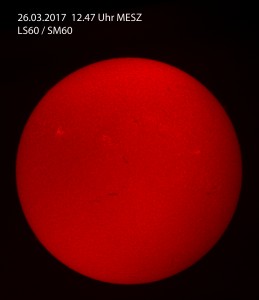 H-alpha Sonne am 26.03.17