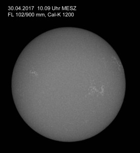 Sonne im Kalzium-Licht am 30.04.17