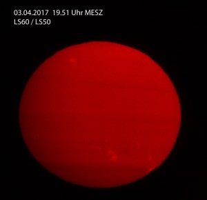 Protuberanz vom 03.04.2017