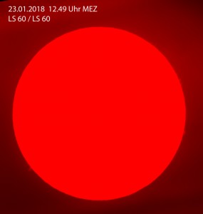 Protuberanzen am 23.01.18