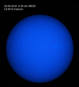 Kalzium Aufnahme vom 20.06.2018